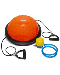 Meia Bola de Equilíbrio 46cm Diametro com Extensor Body Dome Liveup - Laranja